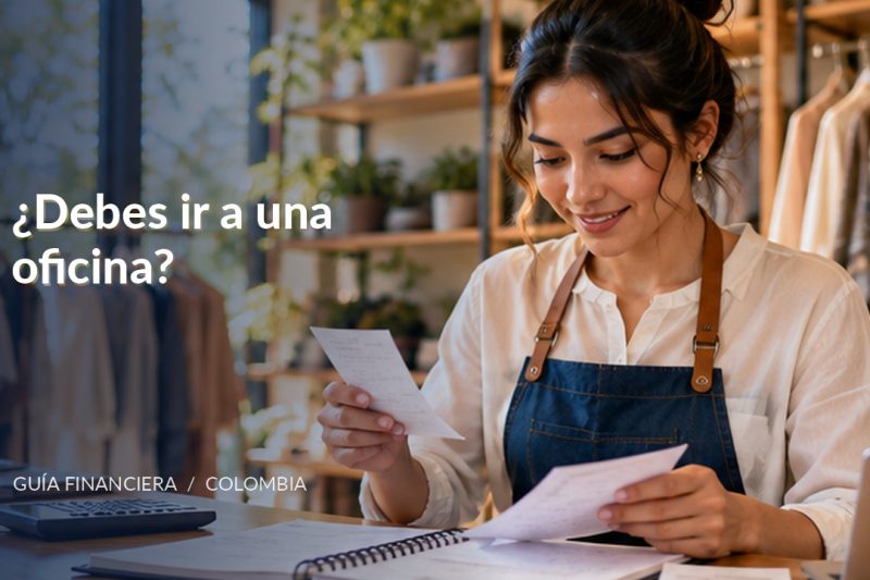 Trámites del Banco de Bogotá que podrían requerir una oficina